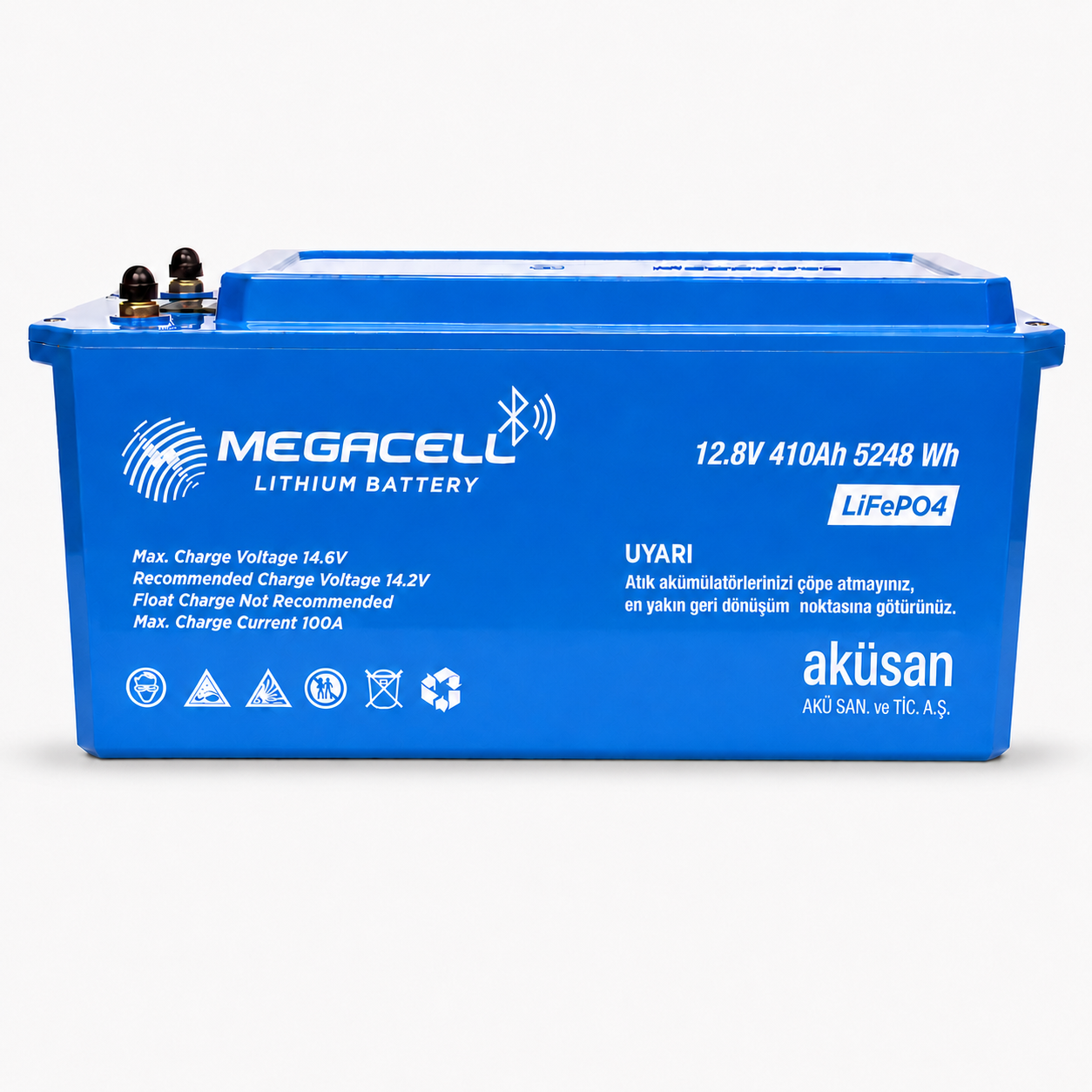 12.8V -  410 AH Megacell LiFePO4 (Lityum) Batarya