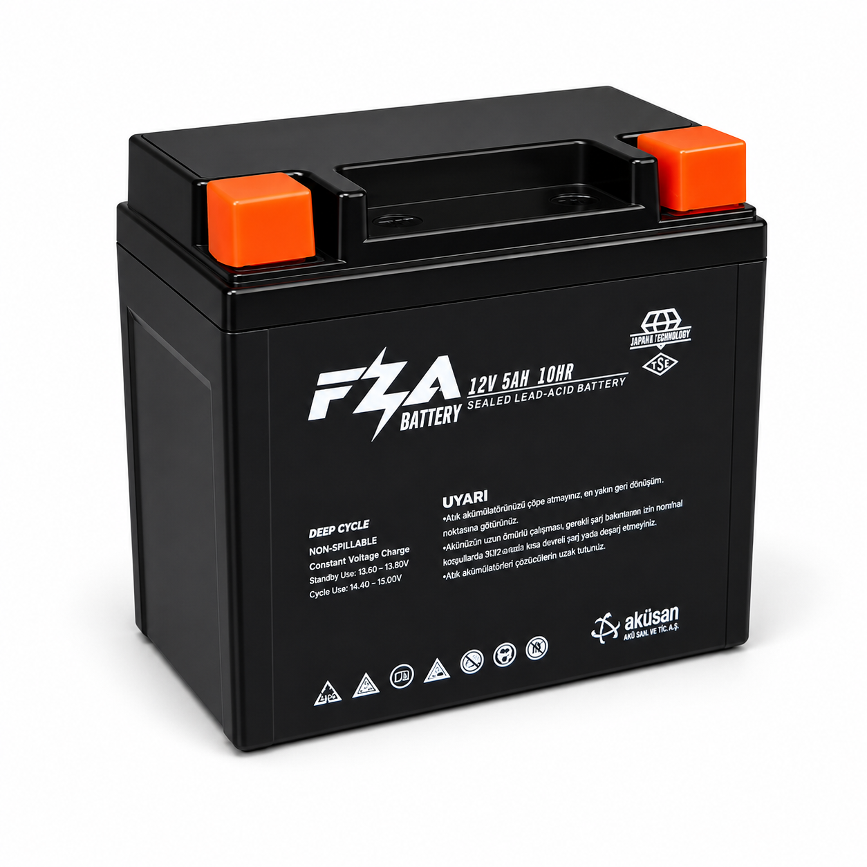 FZA 12 V 5 AH Yatık Motor Aküsü ( YTX5L-BS )