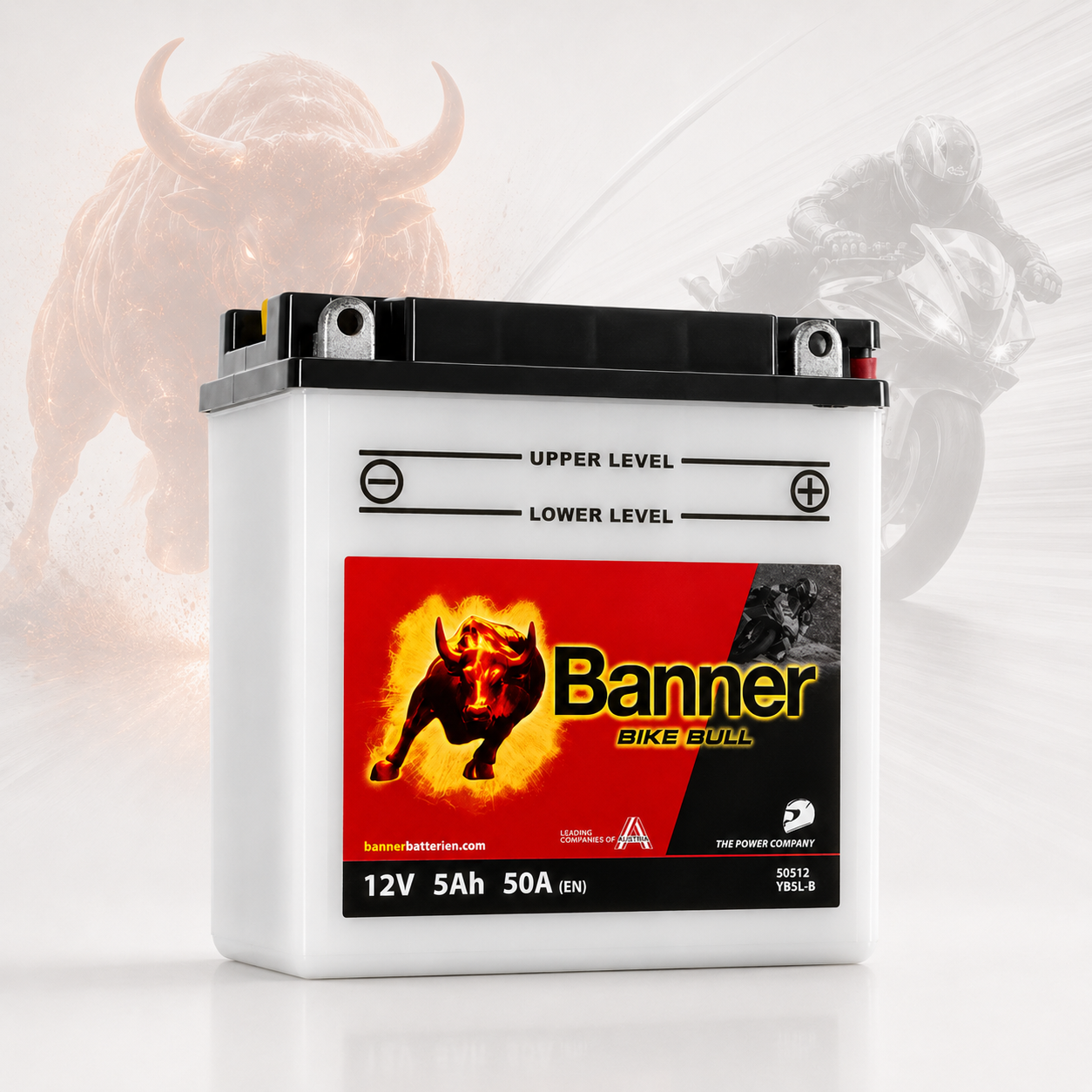 BANNER 12 V 5 AH (Dikey) Motosiklet Aküsü 50512 - BB5L-B Dik