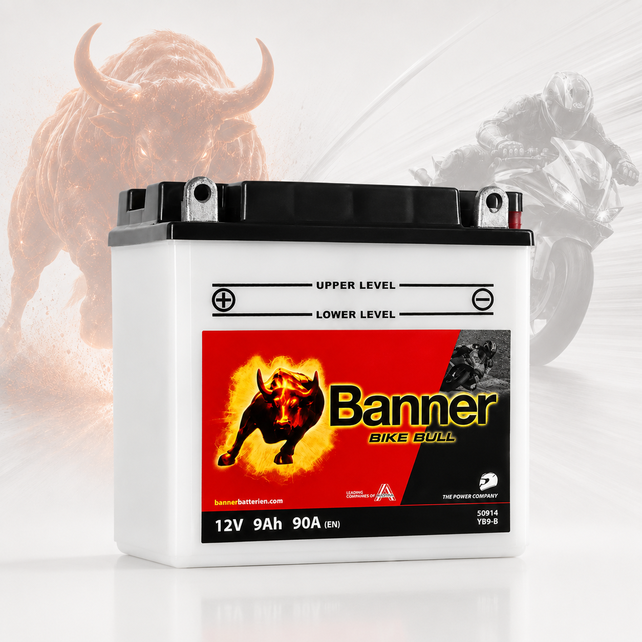BANNER 12 V 9 AH (Dikey) Motosiklet Aküsü 50914 - YB9-B Dik