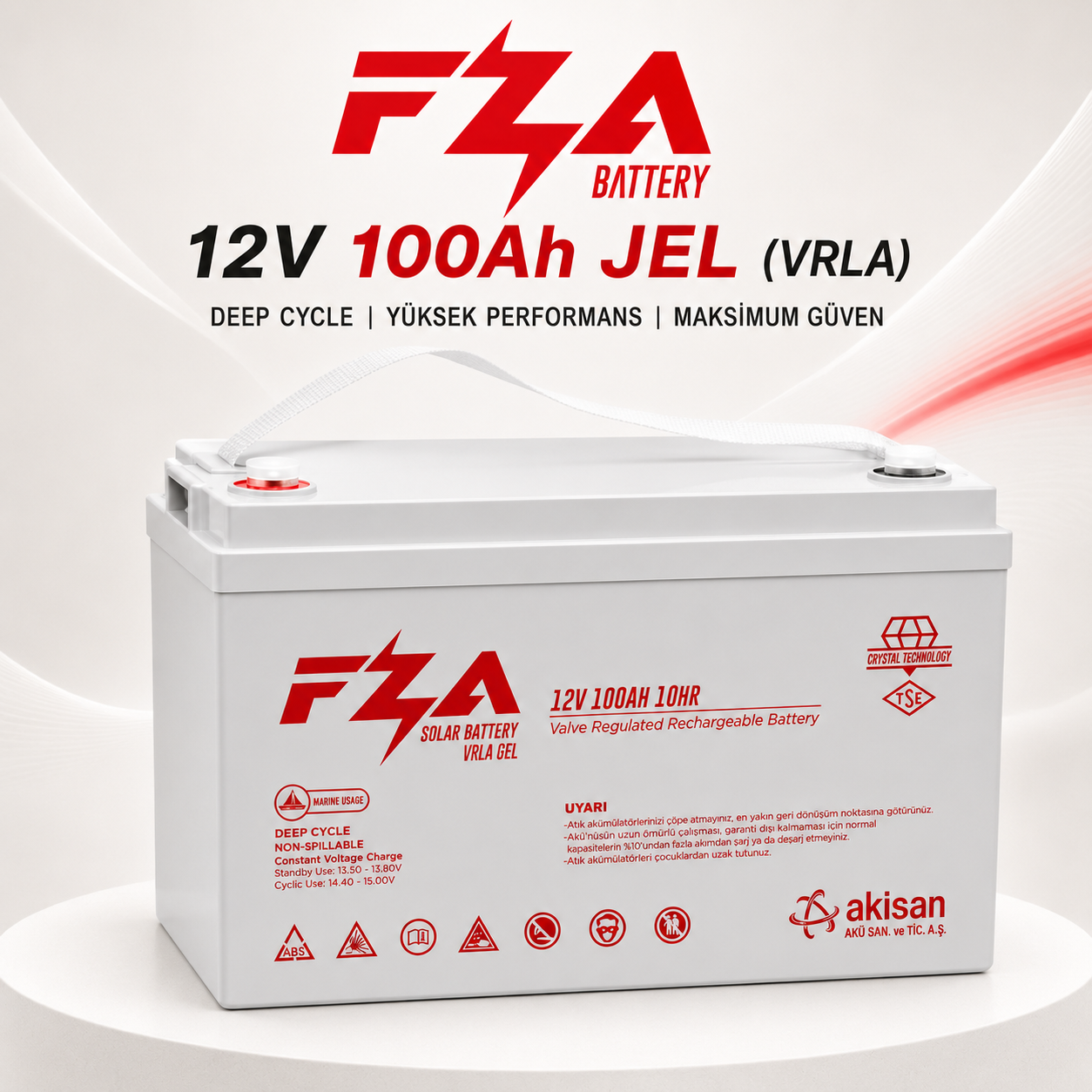 FZA 12 V 100 Ah JEL Akü