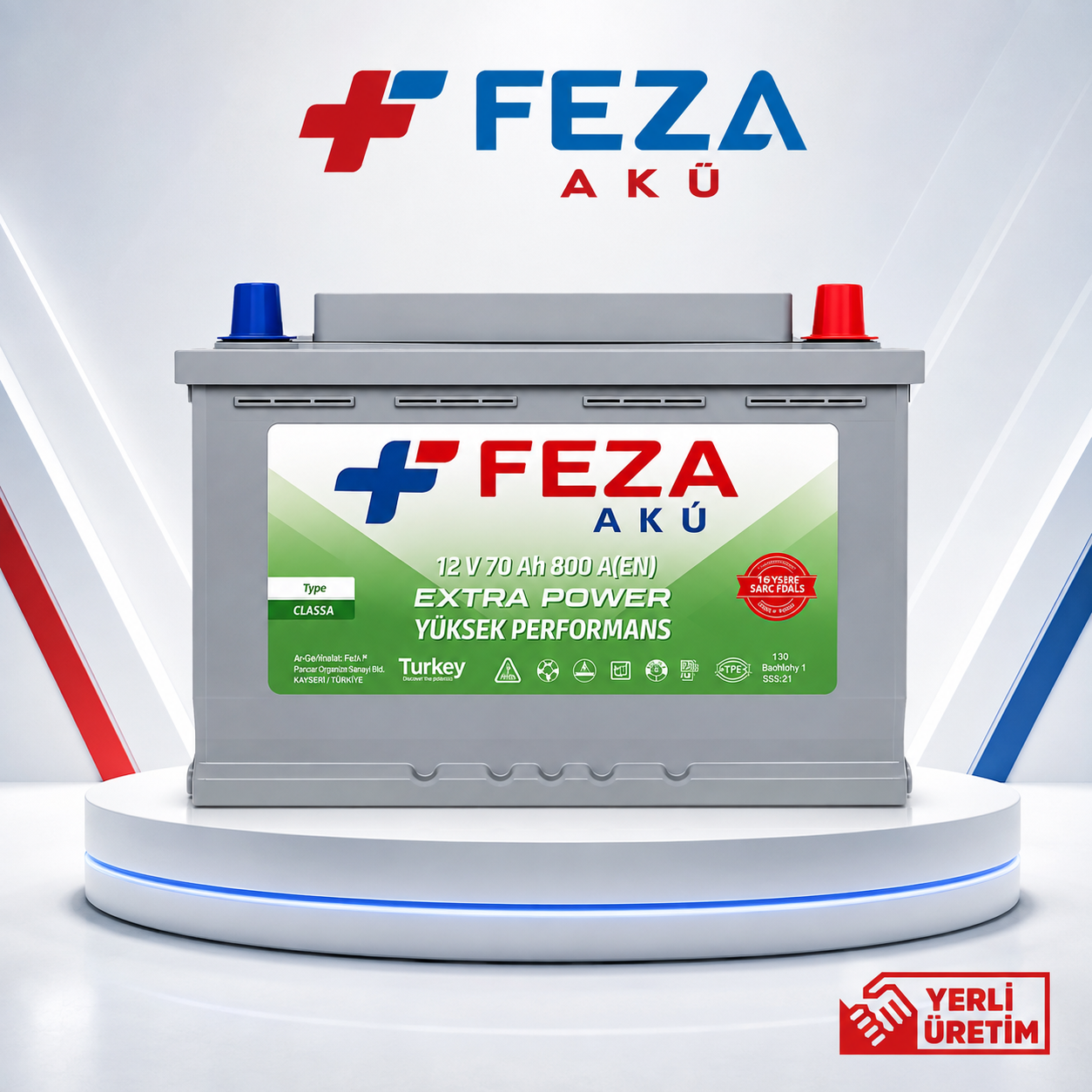 FEZA 12V 70 AH EFB START STOP ARAÇ AKÜSÜ