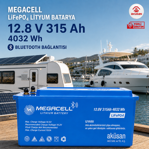 egacell 12.8V 315Ah LiFePO4 lityum akü