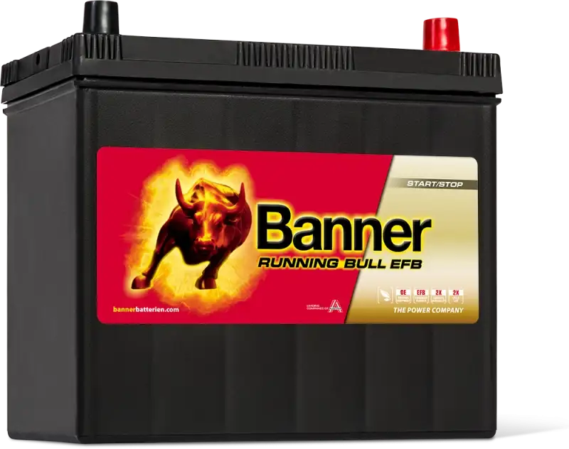 Banner 12V 55Ah EFB Akü 238x129x203 mm Start-Stop Araç