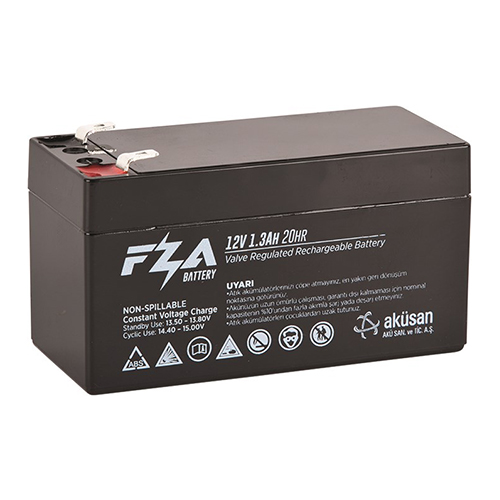 FZA 12 V 1,3 AH AGM Kuru Bakmsız Akü