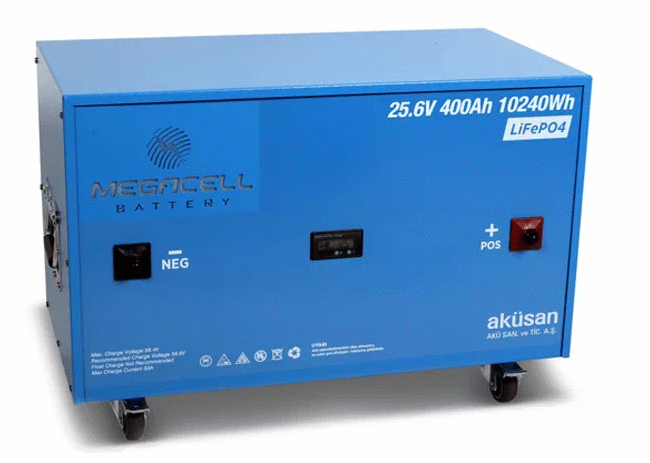MEGACELL 25.6 V 400 AH Lityum / LifePo4 Akü