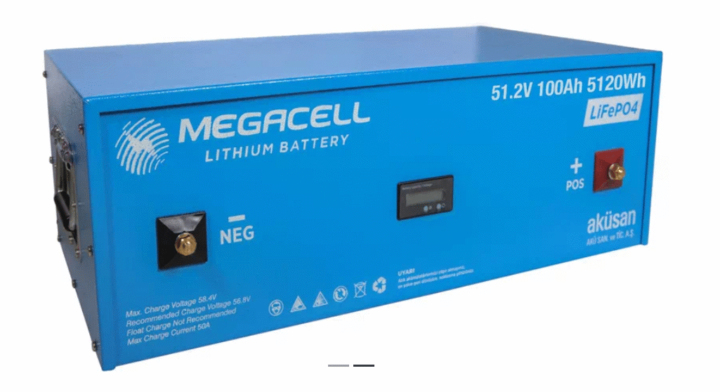 MEGACELL 51.2 V 100 Ah LiFePO4/LİTYUM AKÜ MEGACELL 51.2 V 100 Ah LiFePO4/LİTYUM AKÜ