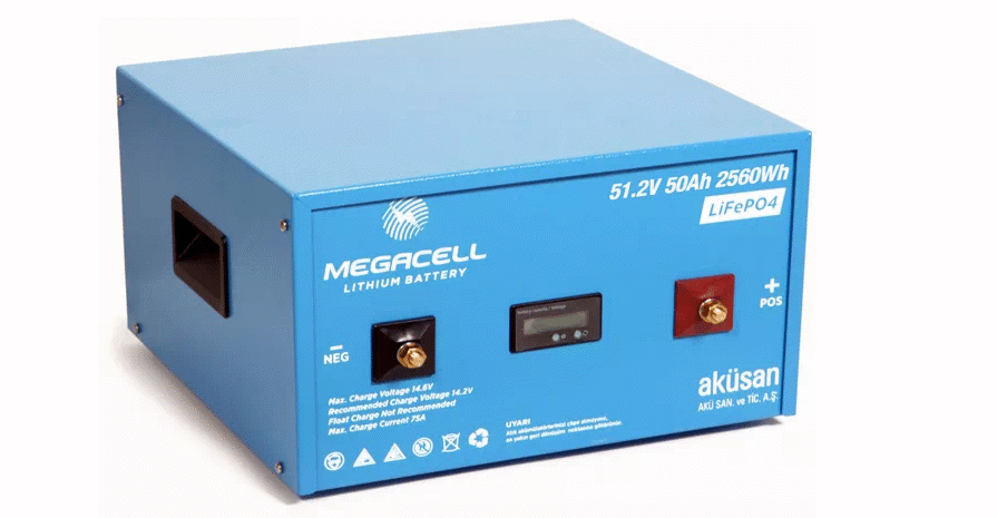 MEGACELL 51.2 V 50 Ah LiFePO4/LİTYUM AKÜ