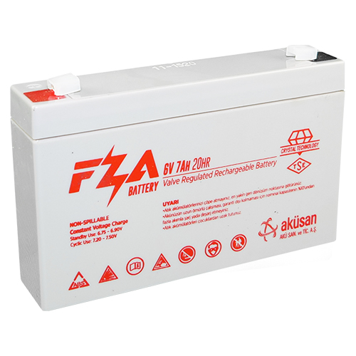 FZA 6 V 7 AH AGM Kuru Bakımsız Akü