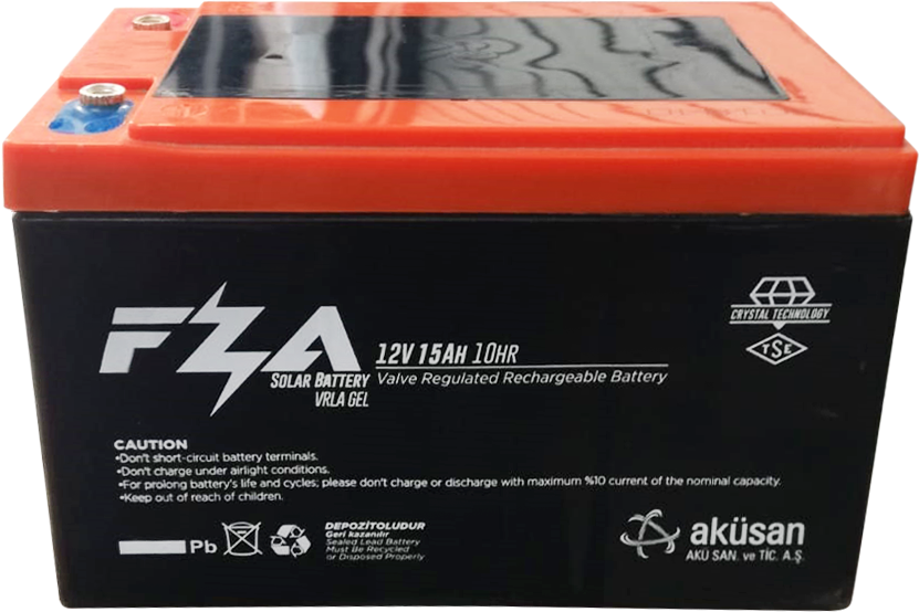 FZA 12V 15 AH Jel / E-bike Aküsü