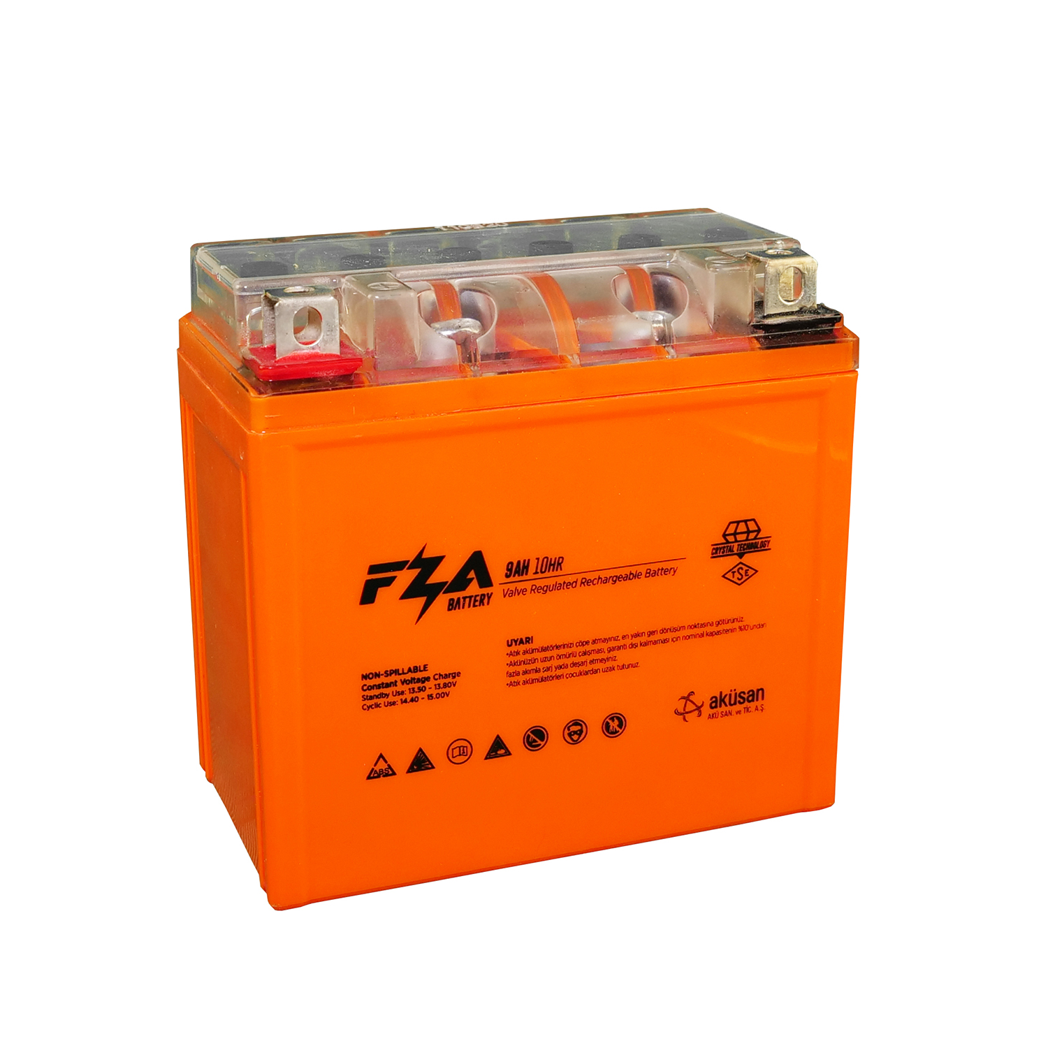 FZA 12 V 9 AH Dik Motor Aküsü ( 12N9-BS )