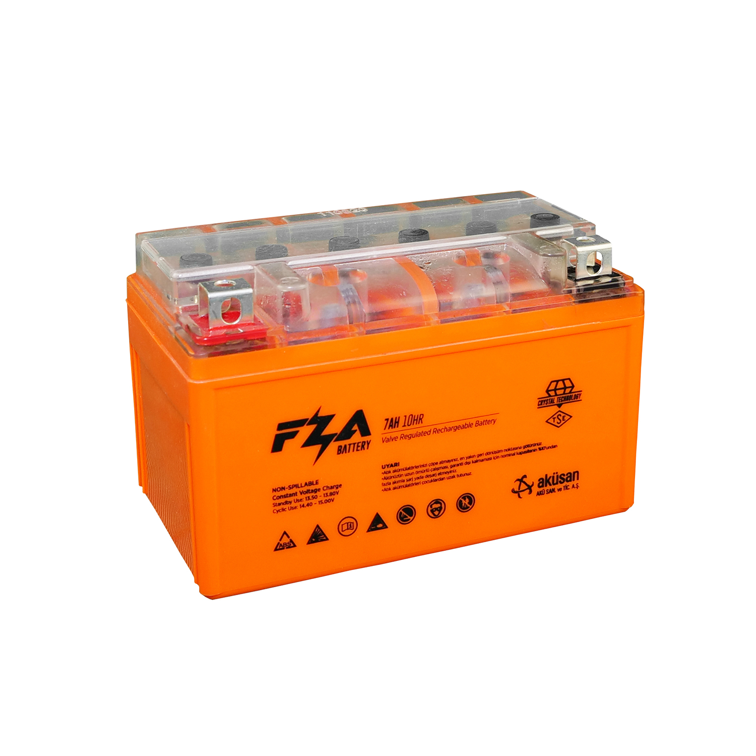 FZA 12 V 7 AH Yatık Motor Aküsü ( YTX7A-BS )