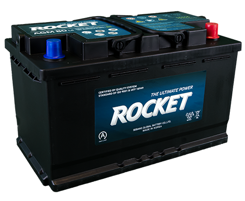 ROCKET 12 V 80 AH AGM Start Stop Araç Aküsü ROCKET 12 V 80 AH AGM Start Stop Araç Aküsü
