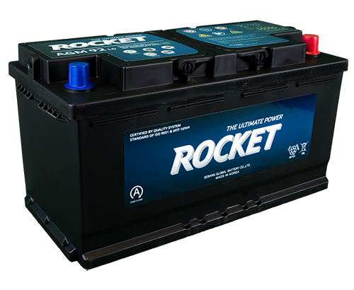 ROCKET 12 V 92 AH AGM Start Stop Araç Aküsü ROCKET 12 V 92 AH AGM Start Stop Araç Aküsü