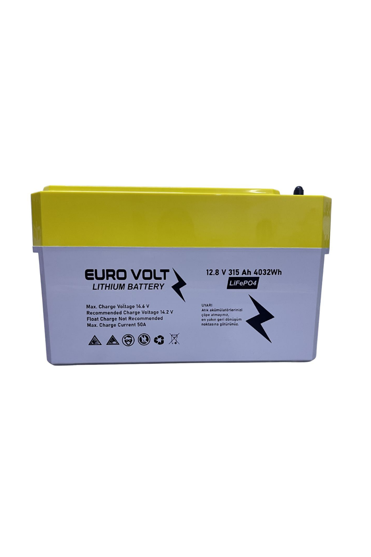 EURO VOLT 12.8 V 315 Ah 4032 Wh Lityum/Life PO4 Akü