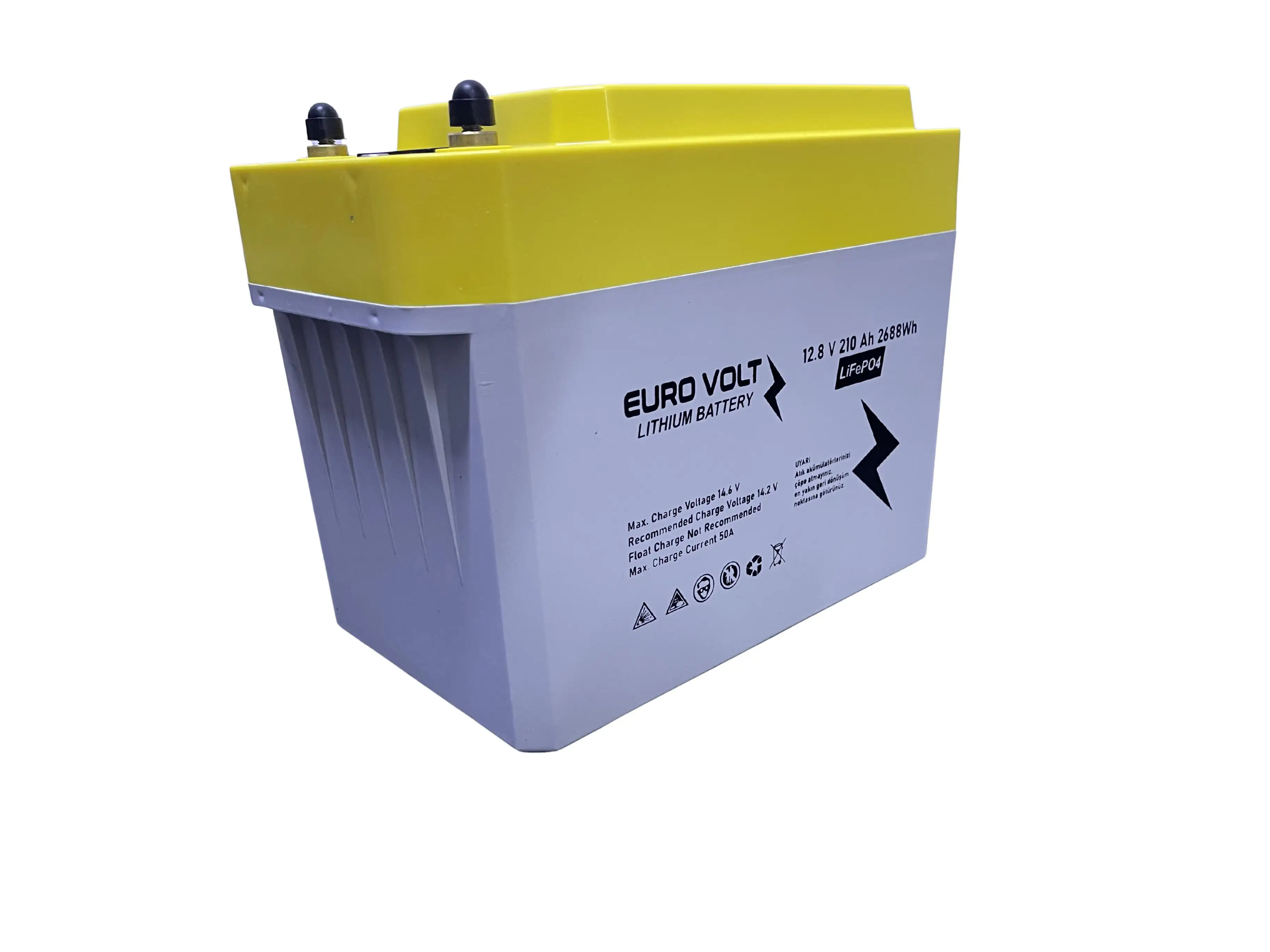 EURO VOLT 12.8 V 210 Ah 2688 Wh Lityum/Life PO4 Akü