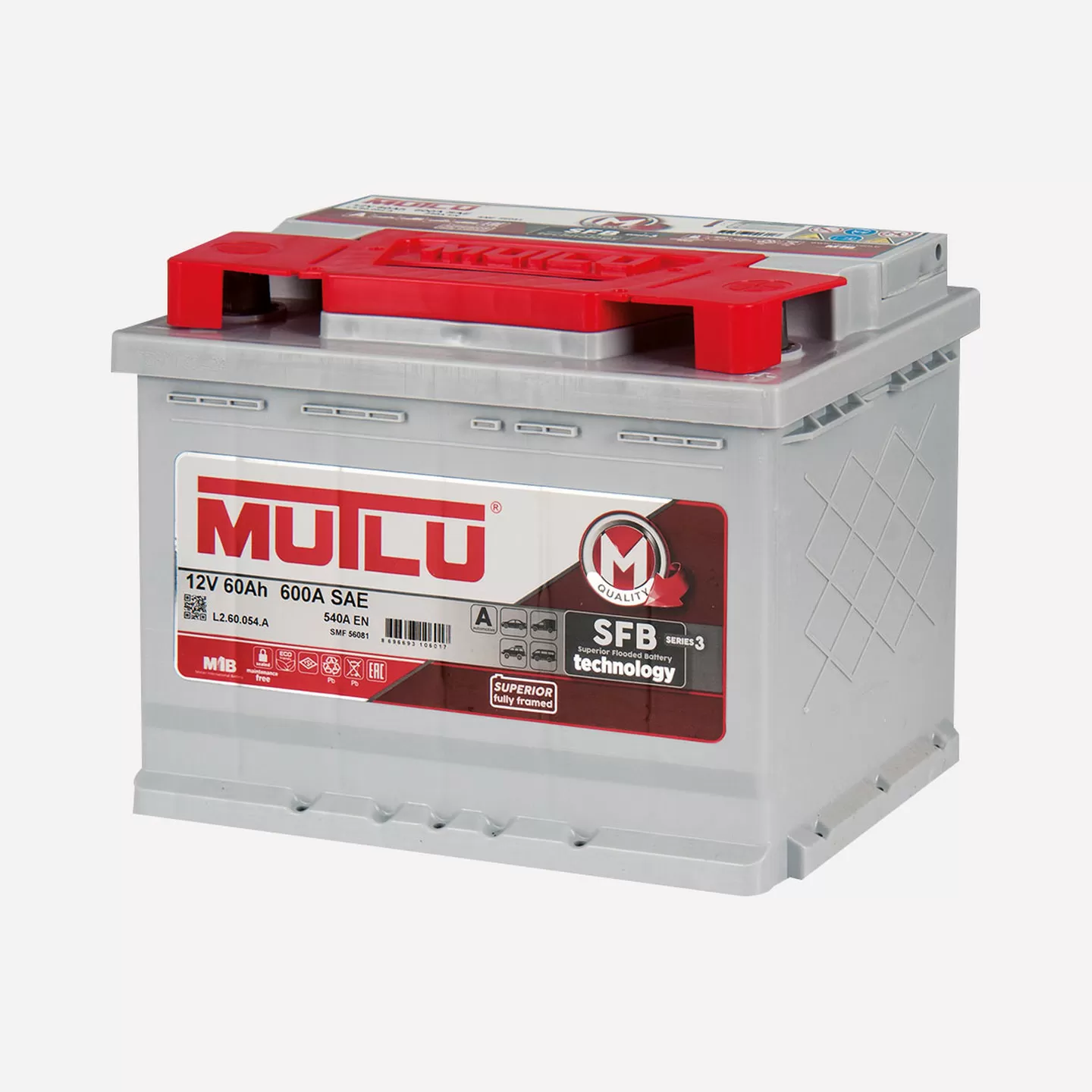 Mutlu 12 V 60 AH Araç Aküsü