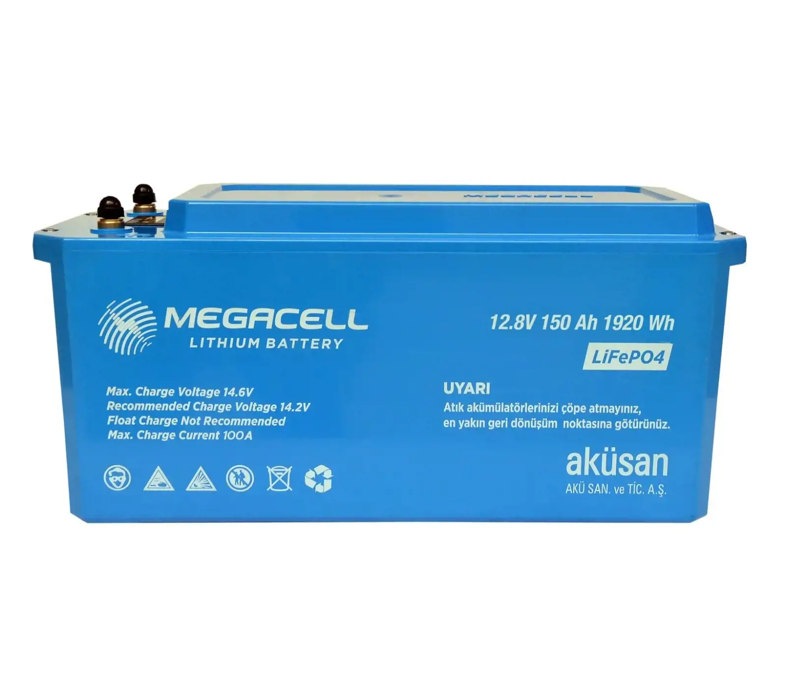 MEGACELL  12.8 V 150 AH Lityum / LifePo4 Akü